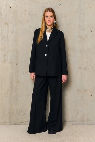 Giacca oversize in lana Chlotilde - Nero