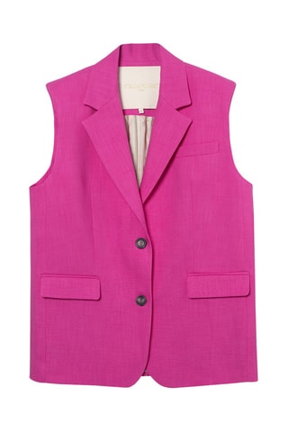 Chaleco de traje oversize Claudia - Rosa