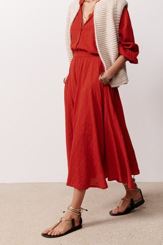 Gonna lunga Ophelia - Marrone