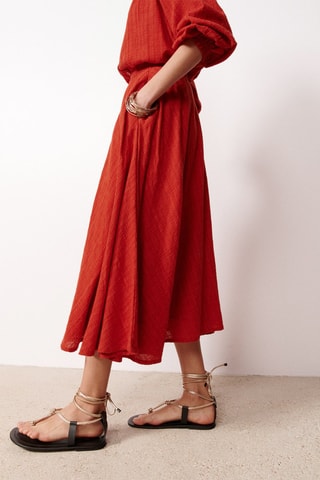 Gonna lunga Ophelia - Marrone