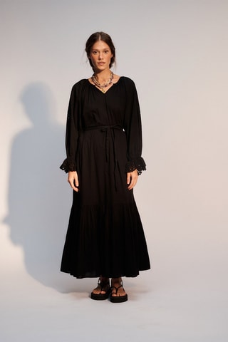 Abito lungo Adrienne - Nero