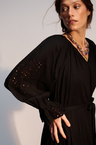 Abito lungo Adrienne - Nero