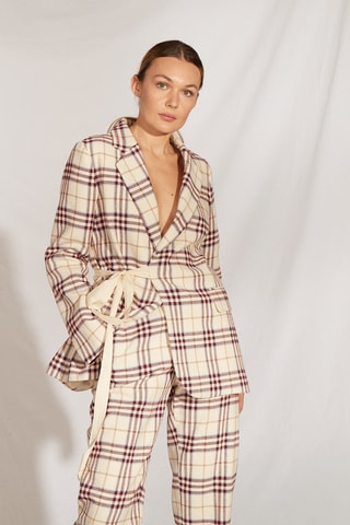 Giacca Leonora - Beige e rosso