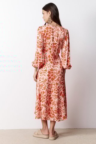 Abito midi - Arancione