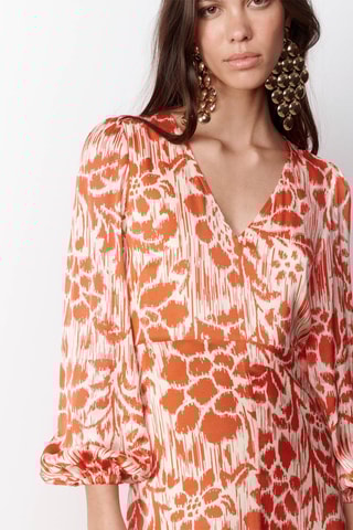 Abito midi - Arancione