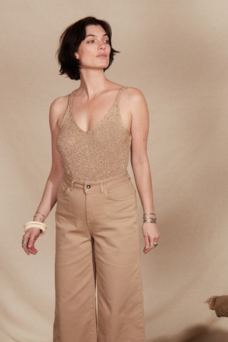 Jeans straight Fiona - Beige