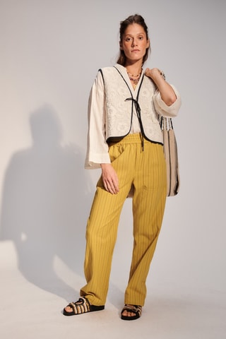 Pantaloni straight Arya - Giallo