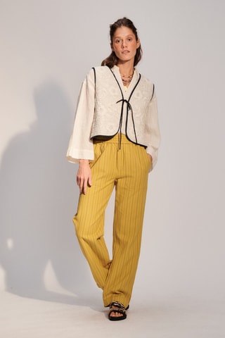 Pantaloni straight Arya - Giallo
