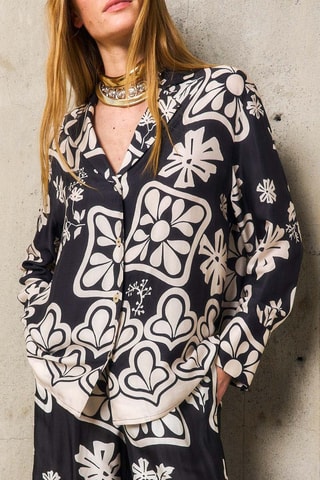 Camicia oversize Stéphanie - Nero