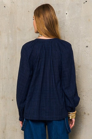 Camicia loose Candice - Blu