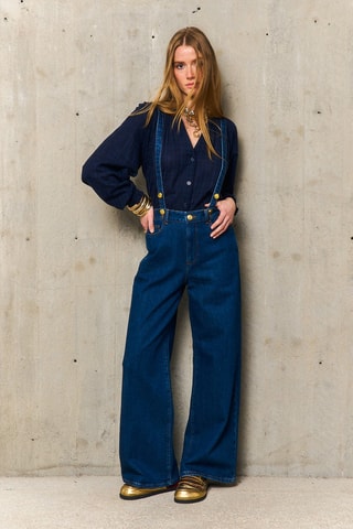 Camicia loose Candice - Blu