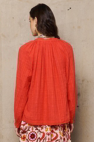 Camicia loose Candice - Rosso