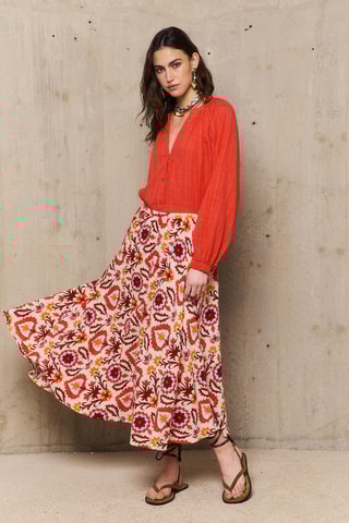 Camicia loose Candice - Rosso