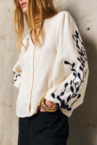 Chemise regular Tasha - Beige