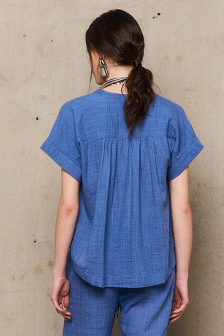 Camicia loose Candice - Blu