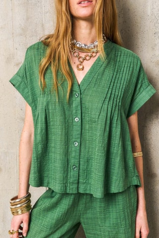 Camicia loose Candice - Marrone