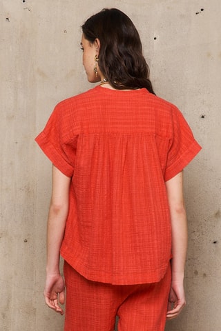Camicia loose Candice - Rosso
