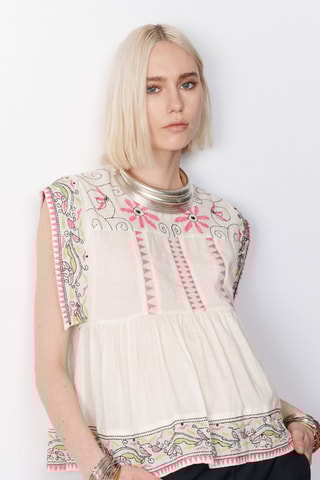 Tunica senza maniche Maëva - Beige