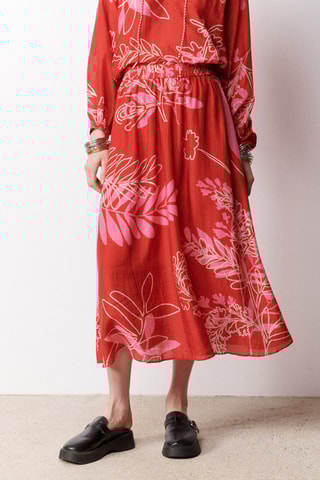 Gonna midi Ornella - Rosso