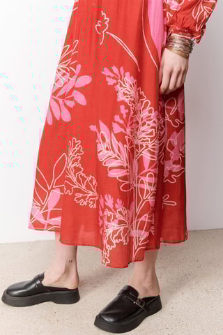 Gonna midi Ornella - Rosso