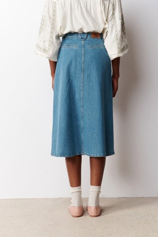 Gonna in jeans Theresa - Blu