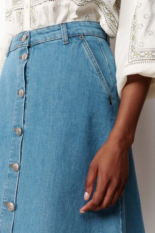 Gonna in jeans Theresa - Blu