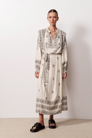 Abito lungo - Bianco e nero