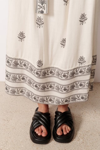 Abito lungo - Bianco e nero