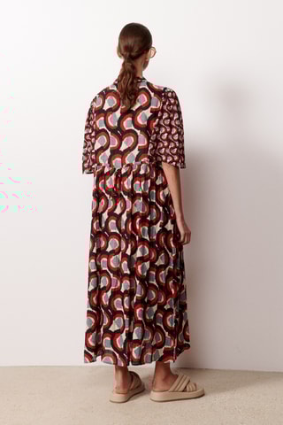 Robe midi Julietta - Bleu