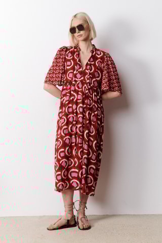 Abito midi Julietta - Rosa