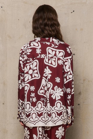 Camicia oversize Stéphanie - Bordeaux