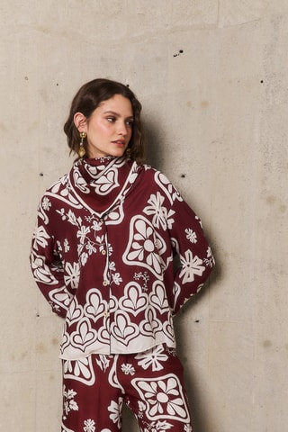 Camicia oversize Stéphanie - Bordeaux