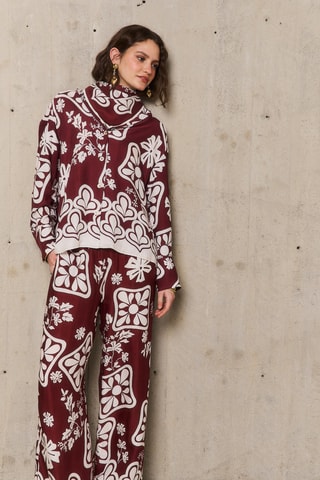 Camicia oversize Stéphanie - Bordeaux