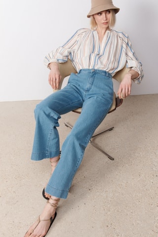 Jeans flare Theresa - Blu