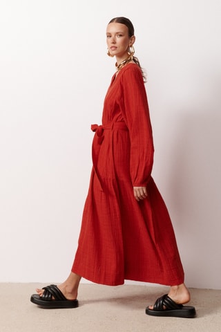 Abito lungo Ophélia - Senape