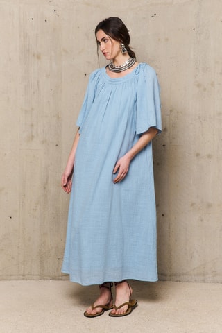 Abito lungo Candice - Blu