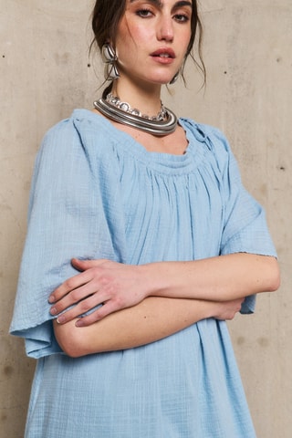 Abito lungo Candice - Blu