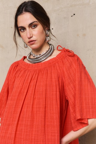 Abito lungo Candice - Rosso