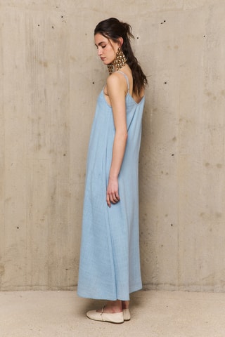 Abito lungo Candice - Blu