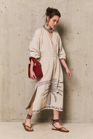 Abito in lino Adella - Beige