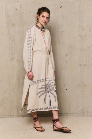 Abito in lino Adella - Beige