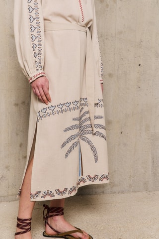 Abito in lino Adella - Beige