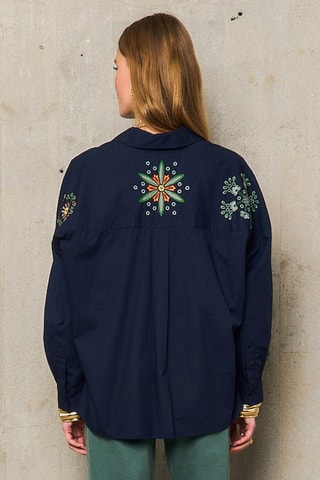 Tunica oversize Prune - Blu