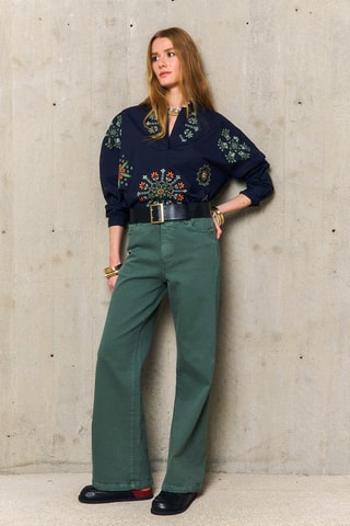 Tunica oversize Prune - Blu