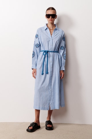 Abito a camicia Gloria - Blu