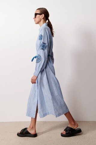 Abito a camicia Gloria - Blu