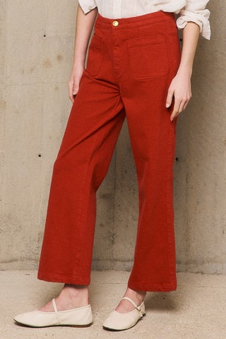 Pantaloni straight Plaquees - Corallo