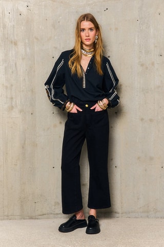 Pantaloni straight Plaquees - Nero