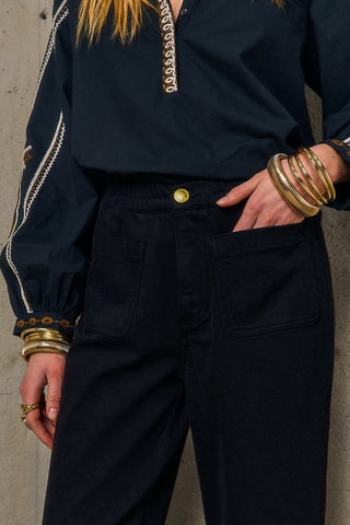 Pantaloni straight Plaquees - Nero