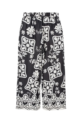 Pantaloni wide legs Stéphanie - Nero